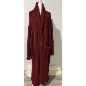 Bearfoot Dream Cozychic burgundy cozy robe 3